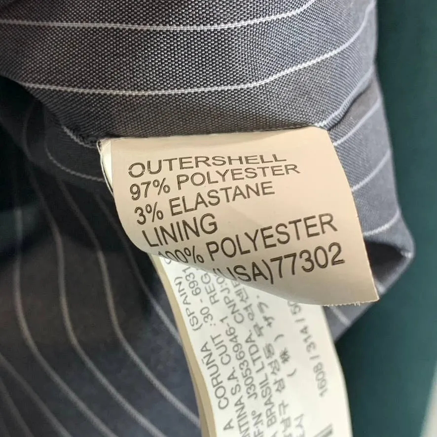 ZARA MAN Men's Green Straight-Fit One-Button Blazer SZ XL