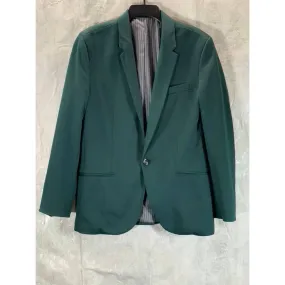 ZARA MAN Men's Green Straight-Fit One-Button Blazer SZ XL